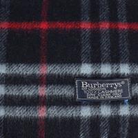 Burberrys バーバリーズ マフラー カシミヤ ネイビー 【本物保証】