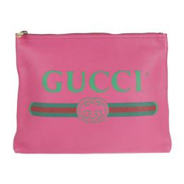 GUCCI グッチ クラッチバッグ 500981 レザー ピンク系 【本物保証】