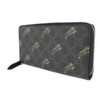 GUCCI グッチ 長財布 575135 PVC ダークグレー ブラック【本物保証】