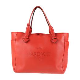 LOEWE ロエベ トートバッグ 377 79 751 レザー レッド系 【本物保証】