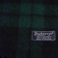 Burberrys バーバリーズ マフラー カシミヤ グリーン 【本物保証】