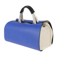 Furla フルラ ハンドバッグ レザー ブルー グレー【本物保証】