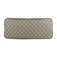 GUCCI グッチ トートバッグ 474085 PVC レザー ベージュ ブラウ【本物保証】