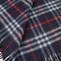 BURBERRY バーバリー マフラー カシミヤ ネイビー 【本物保証】