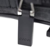 GUCCI グッチ セカンドバッグ 162784 PVC レザー ダークグレー 【本物保証】