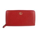 GUCCI グッチ 長財布 456117 レザー レッド 【本物保証】