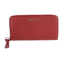 JIMMY CHOO ジミーチュウ 長財布 レザー ボルドー 【本物保証】