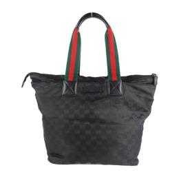 GUCCI グッチ トートバッグ 131231 GGナイロン ブラック 【本物保証】