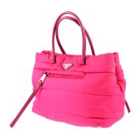 PRADA プラダ ハンドバッグ BN2771 ナイロン レザー ピンク 【本物保証】
