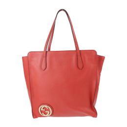 GUCCI グッチ トートバッグ 353581 レザー レッド 【本物保証】