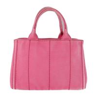 PRADA プラダ トートバッグ 1BG439 コットン PEONIA ピンク系【本物保証】