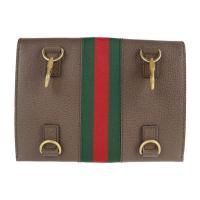 GUCCI グッチ クラッチバッグ 489619 レザー ダークブラウン 【本物保証】