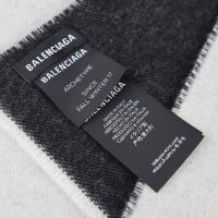 BALENCIAGA バレンシアガ マフラー 512732 ウール ホワイト ブ【本物保証】