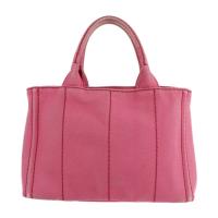 PRADA プラダ ハンドバッグ B2439G コットンキャンバス PEONIA【本物保証】