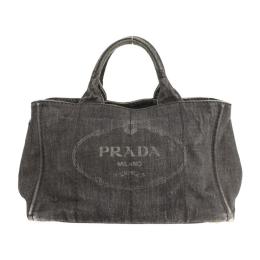 PRADA プラダ トートバッグ B2642B デニム NERO ブラック 【本物保証】