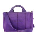 PRADA プラダ トートバッグ B2439G コットンキャンバス VIOLA 【本物保証】