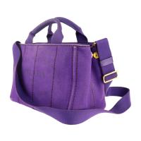 PRADA プラダ トートバッグ B2439G コットンキャンバス VIOLA 【本物保証】