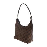 GUCCI グッチ ショルダーバッグ 28335 GGナイロン レザー ダークブ【本物保証】