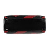 GUCCI グッチ ハンドバッグ 569712 パイソン ブラック レッド【本物保証】