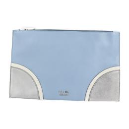 PRADA プラダ クラッチバッグ BP868L サフィアーノレザー ライトブル【本物保証】