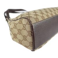 GUCCI グッチ ハンドバッグ 154982 キャンバス ベージュ ブラウン【本物保証】