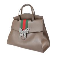 GUCCI グッチ ハンドバッグ 500772 レザー ブラウン 【本物保証】