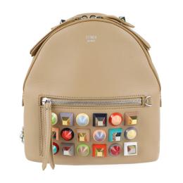 FENDI フェンディ リュック・デイパック 8BZ038 9DF レザー ベー【本物保証】