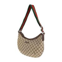 GUCCI グッチ ショルダーバッグ 181092 GGキャンバス レザー ベー【本物保証】