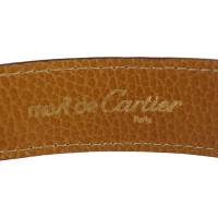 CARTIER カルティエ ベルト レザー ブラウン ゴールド金具【本物保証】