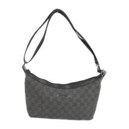 GUCCI グッチ ショルダーバッグ 35098 GGデニム レザー グレー ブ【本物保証】