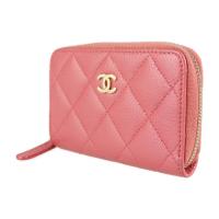 CHANEL シャネル コインケース A69271 キャビアスキン ピンク ゴー【本物保証】