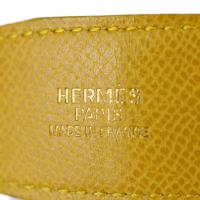 HERMES エルメス ベルト ヴォーエプソン イエロー ブラウン【本物保証】