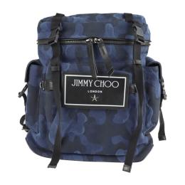 JIMMY CHOO ジミーチュウ リュック・デイパック キャンバス レザー ネ【本物保証】