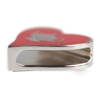 HERMES エルメス スカーフリング メタル シルバー レッド【本物保証】