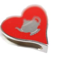 HERMES エルメス スカーフリング メタル シルバー レッド【本物保証】