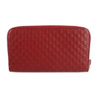 GUCCI グッチ 長財布 449391 レザー レッド系 ゴールド金具【本物保証】