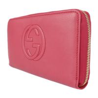 GUCCI グッチ 長財布 308280 レザー ピンク系 ゴールド金具【本物保証】