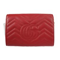 GUCCI グッチ ショルダーバッグ 474575 レザー レッド アンティーク【本物保証】
