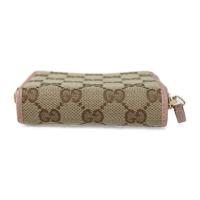 GUCCI グッチ 二つ折り財布 346056 GGキャンバス レザー ベージュ【本物保証】