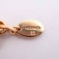 HERMES エルメス ネックレス メタル レザー モーヴシルベストル【本物保証】