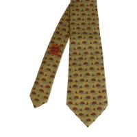 HERMES エルメス ネクタイ 7388 PA シルク オーカー 【本物保証】