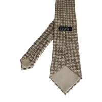 HERMES エルメス ネクタイ 25 UA シルク ベージュ系 【本物保証】