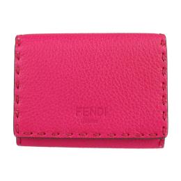 FENDI フェンディ 名刺入れ 8M0217 レザー フューシャ 【本物保証】